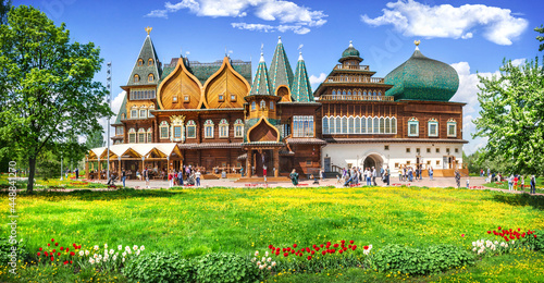 Wooden Palace of Alexei Mikhailovich in Kolomenskoye in Moscow photo