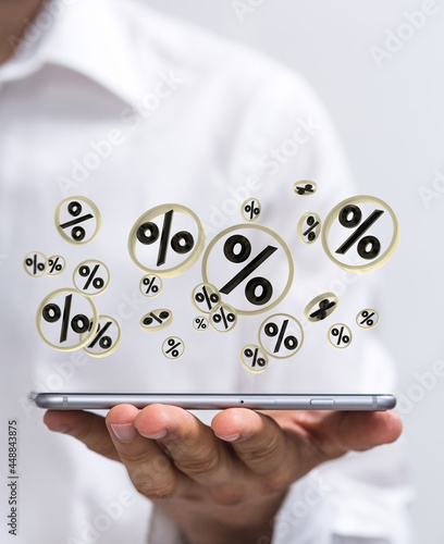 good sale discount in hand.