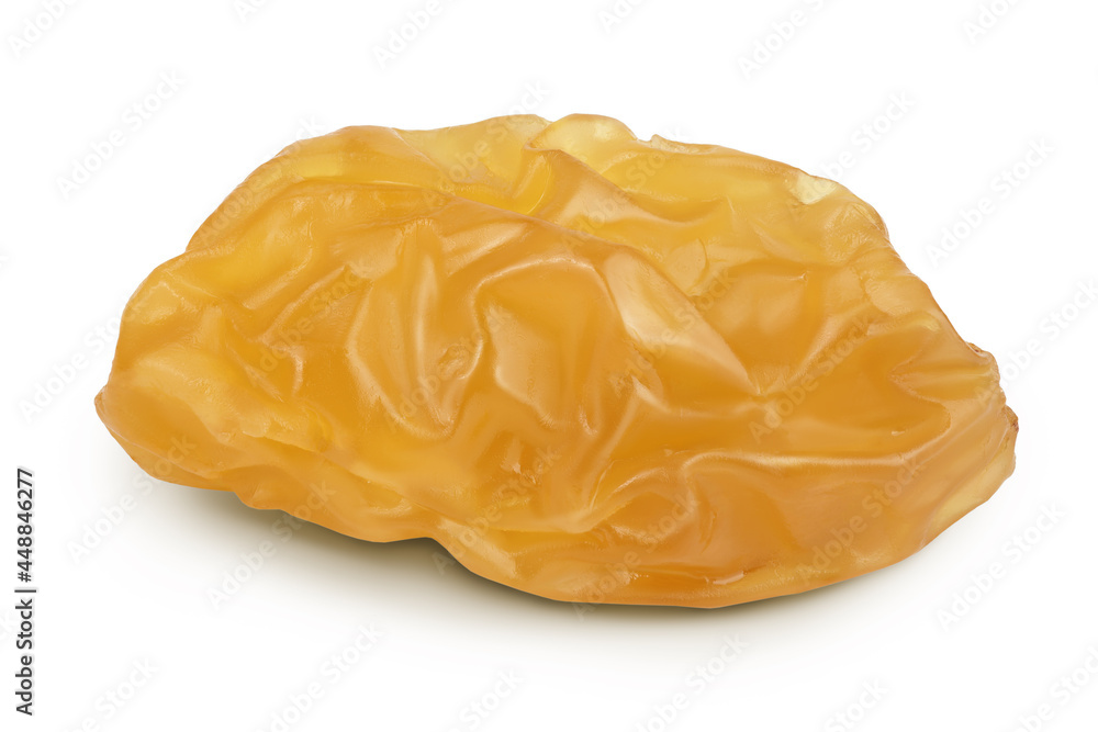 Yellow raisin isolated on white background with clipping path and full depth of field Yellow raisin isolated on white background with clipping path and full depth of field