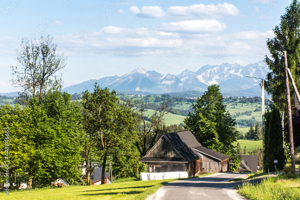 Fototapeta premium View of the Tatra Mountains from Bansk Wyzna