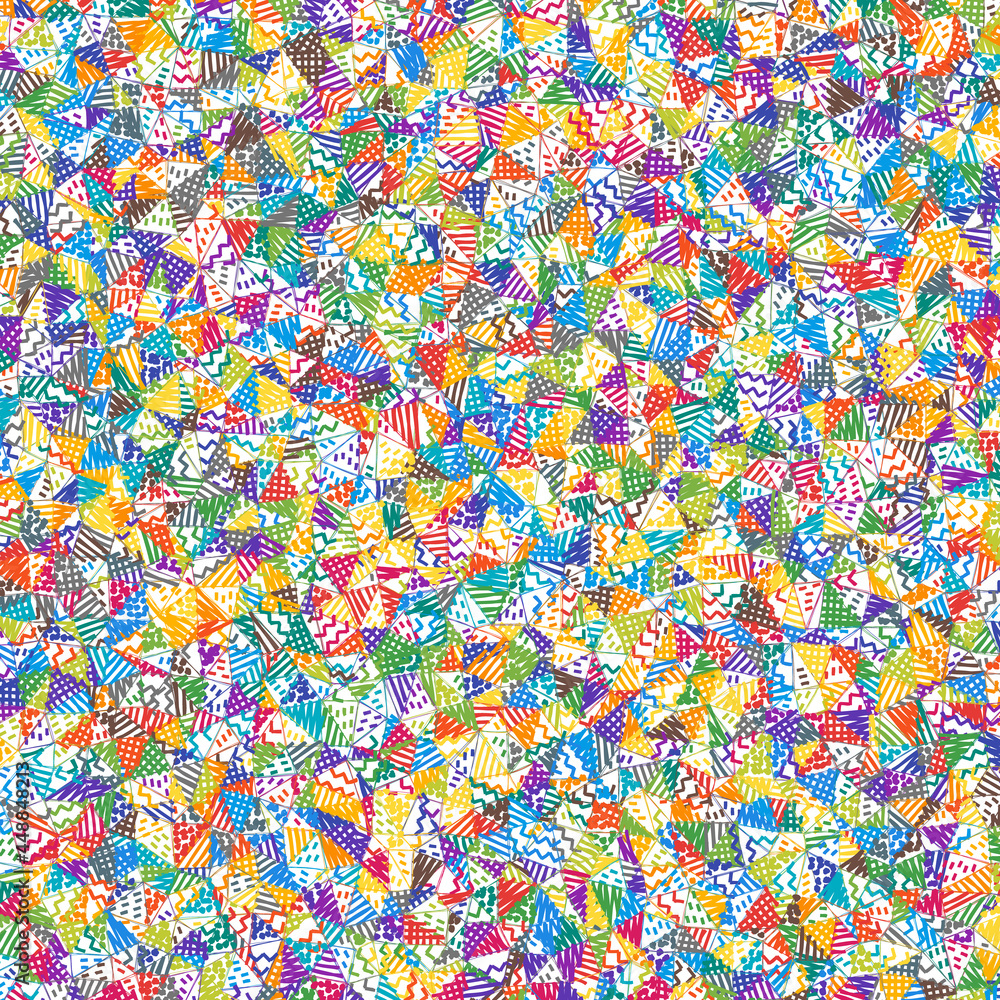 Fototapeta premium Low poly sketch background. Amazing square pattern. Captivating abstract background. Vector illustration.