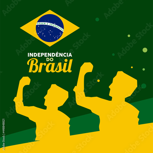 happy brazil independence card