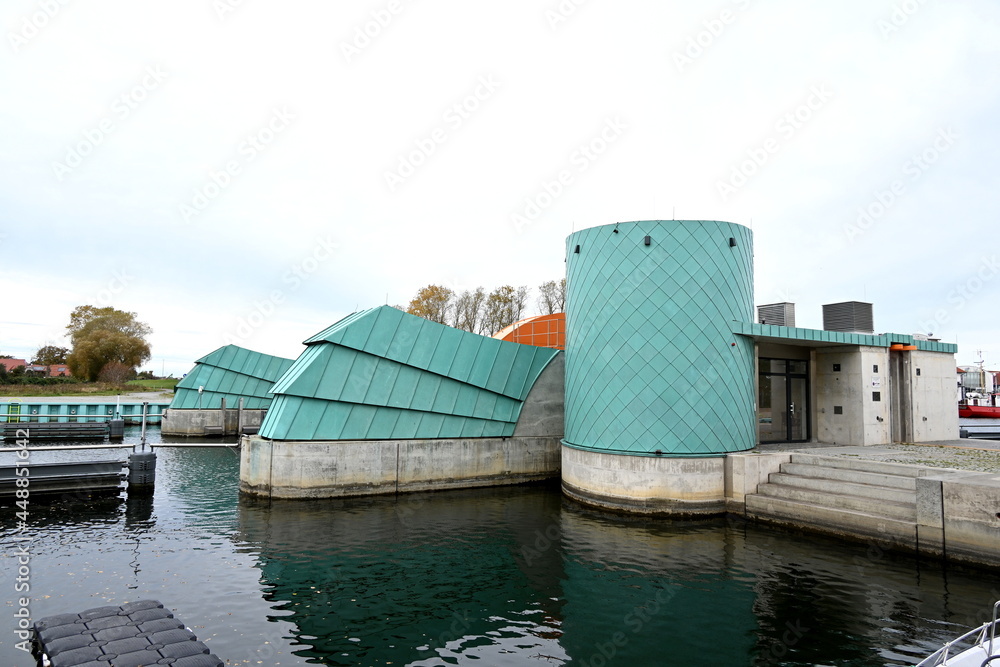 Greifswald-Wieck, Hochwassersperrwerk Greifswald-Wieck, Hochwassersperrwerk