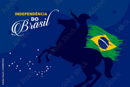 happy brazil independence postcard