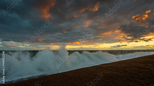 Chesil Beach Sunset, Weymouth, Dorset Jurassic Coast