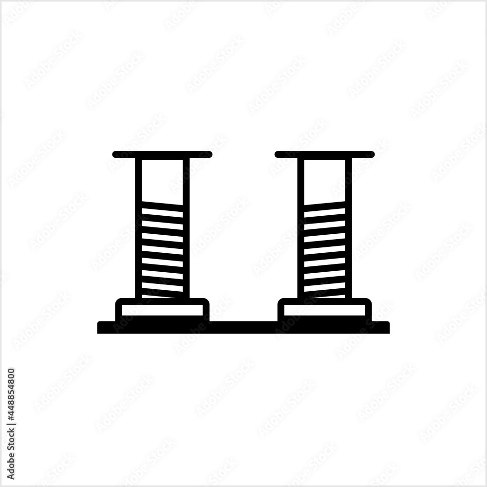 Vehicle Lifting Platform Icon, Vehicle Lifting Platform Used For Repair, Service, Washing Vehicle Lifting Platform Icon, Vehicle Lifting Platform Used For Repair, Service, Washing