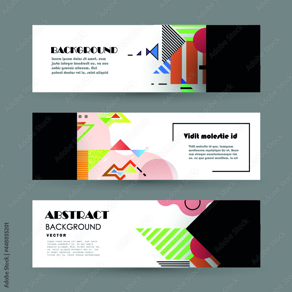 Business brochure 2017 vector set. Applicable for Banners, Placards, Posters, Flyers, cover design annual report, magazine. Modern geometric background template	
