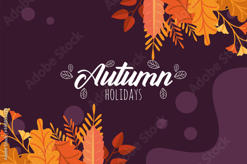 autumn seasonal poster