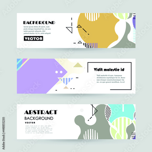 Business brochure 2017 vector set. Applicable for Banners, Placards, Posters, Flyers, cover design annual report, magazine. Modern geometric background template	
