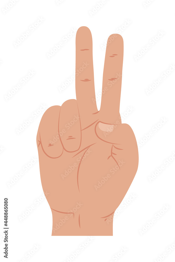 number two hand number two hand