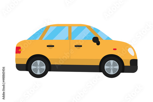 Fototapeta Naklejka Na Ścianę i Meble -  yellow car icon
