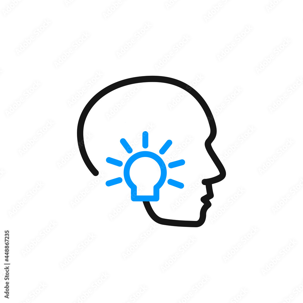 Brainstorming creative idea icon Brainstorming creative idea icon