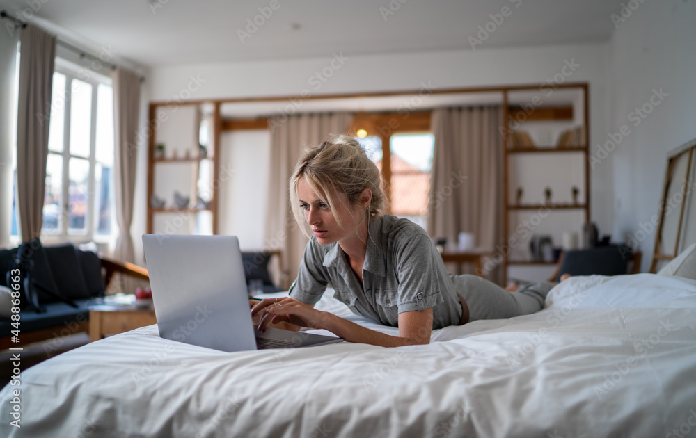 Woman working from home Woman working from home