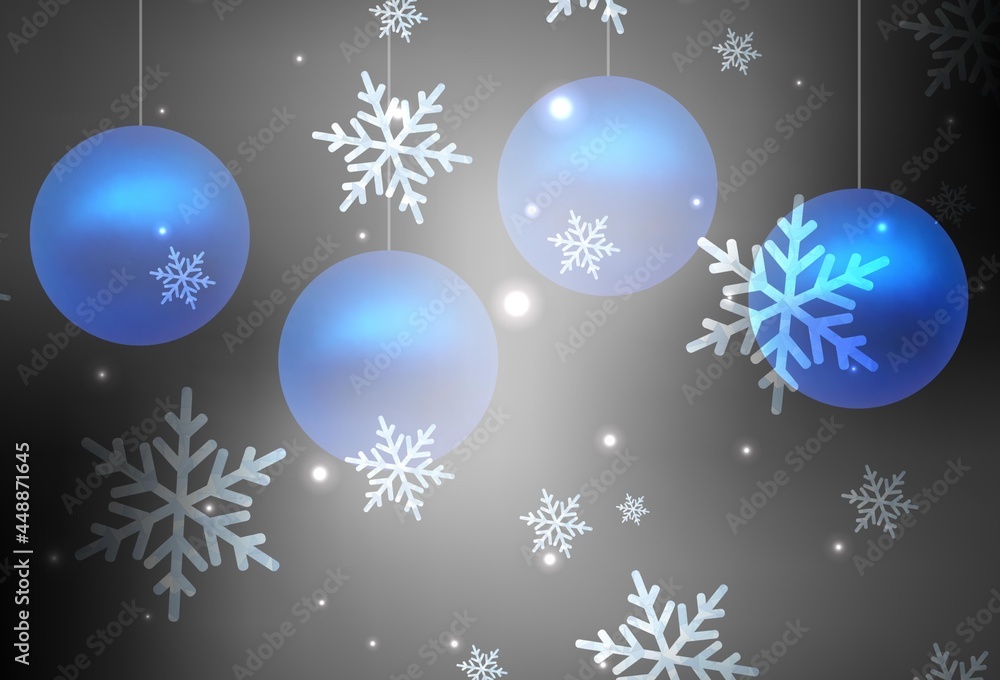 Light Gray vector pattern in Christmas style. Light Gray vector pattern in Christmas style.