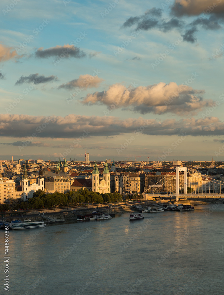Late evening panorama of Budapest. Late evening panorama of Budapest.