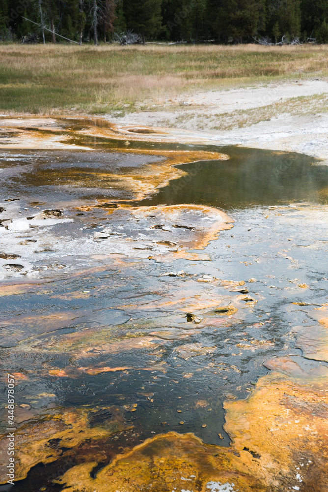Geothermal formations in Yellowstone National Park. Geothermal formations in Yellowstone National Park.