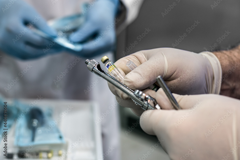 Dentist sterilized syringe Stock Photo | Adobe Stock