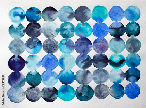 Abstract background with blue circles  photo