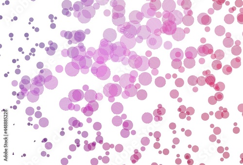 Light Purple, Pink vector layout with circle shapes.