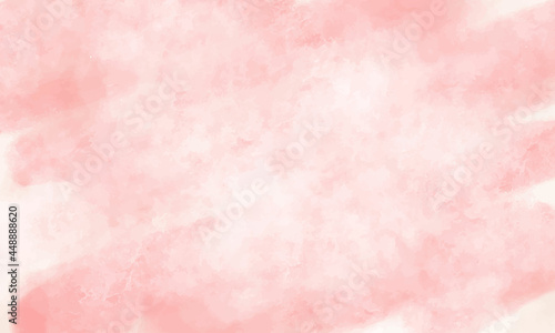 Pink watercolor background vector 