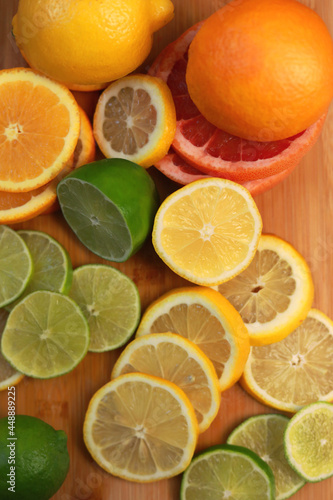 Citrus Fruit Slices on Charcuterie Board