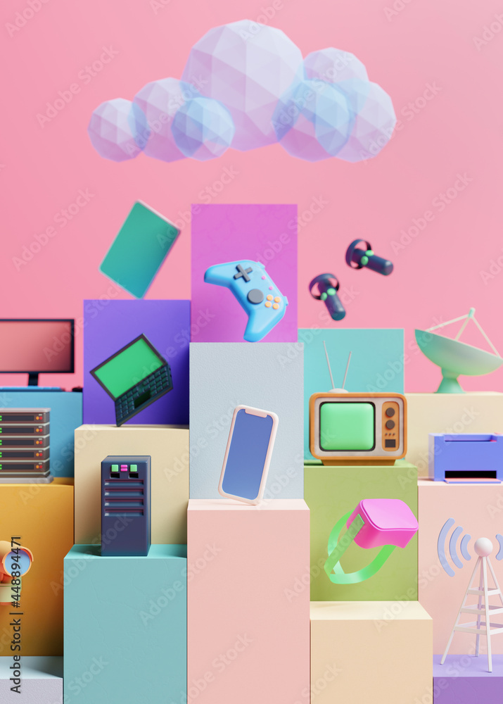 © Pixel Stories/Stocksy - Low-poly cloud services concept © Pixel Stories/Stocksy - Low-poly cloud services concept