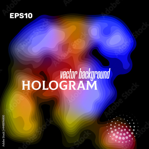Modern abstract colorful background similar to the image of a thermal imager, scanner, tomograph, etc.
