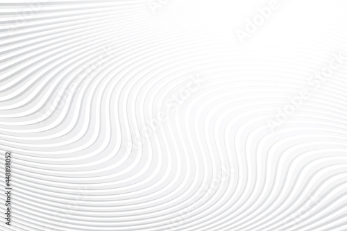 Abstract white and gray color, modern design background with curve line, wavy shape. Vector illustration. © BK_graphic