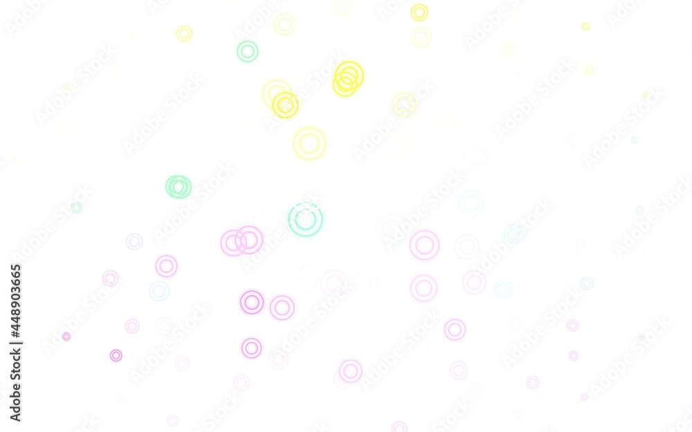 Light Multicolor vector pattern with spheres.