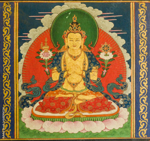 Ancient Indian Thangka Paintings Detailed