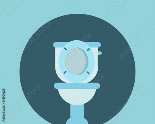 toilet bowl. cartoon vector style for youe design.  photo