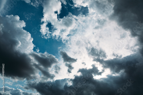 Beautiful sky with cloud before sunset