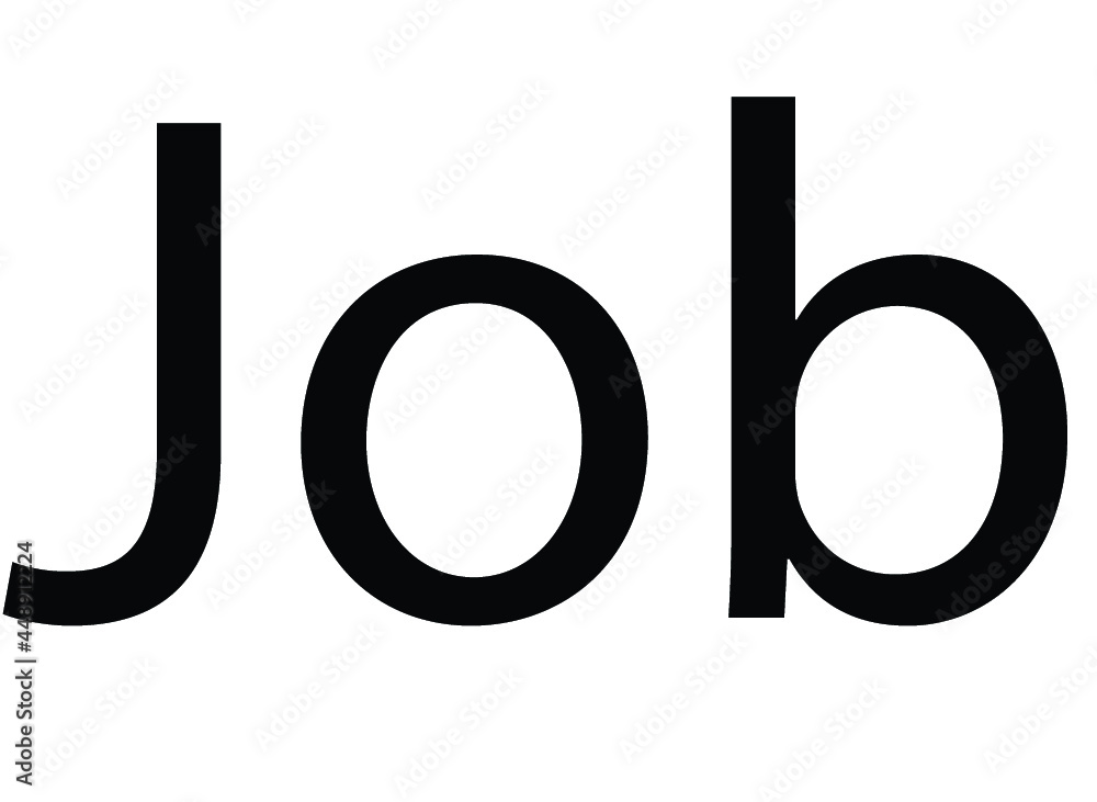 Job text design for commercial use Job text design for commercial use