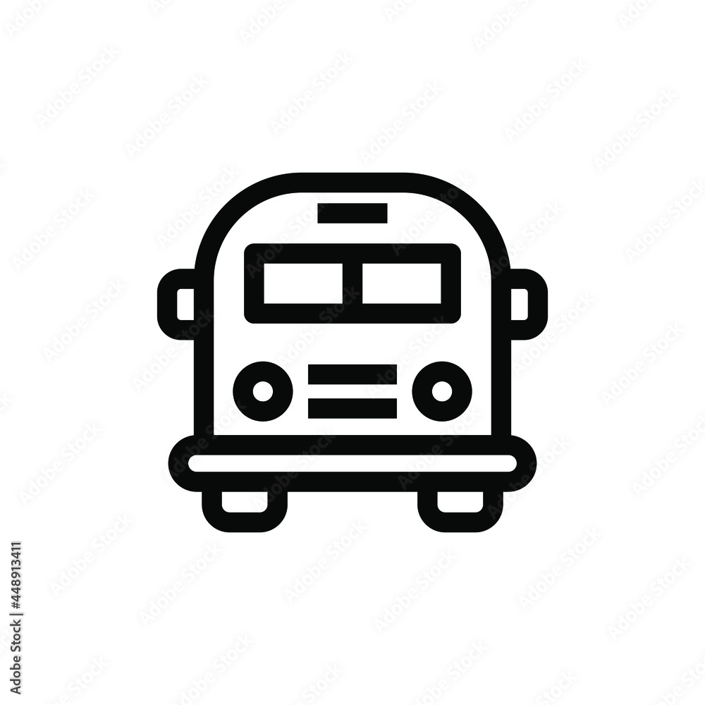School bus icon vector graphic illustration School bus icon vector graphic illustration