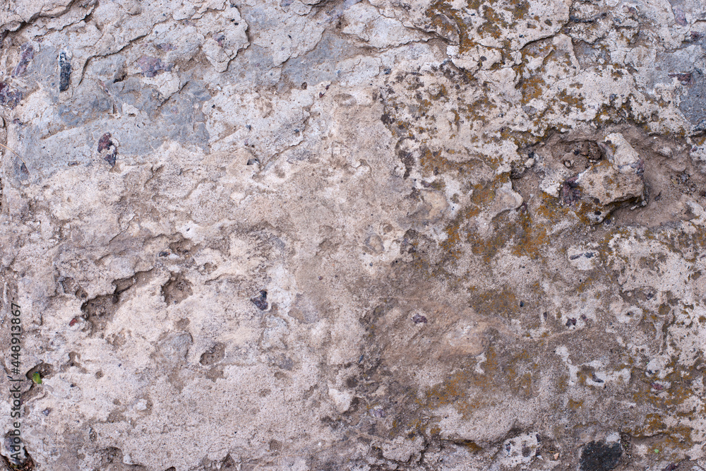 Fototapeta premium old destroyed cement wall. grunge abstract photo background. beautiful stone texture pattern.