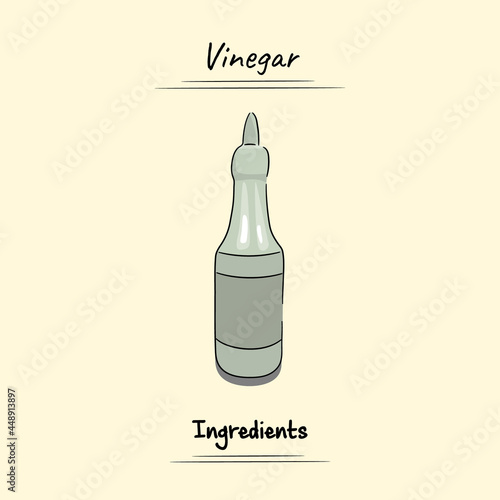 Vinegar Illustration Sketch Dan Vector Style, Traditional Food From Aceh, Good to use for restaurant menu, Indonesian food recipe book, and food content.