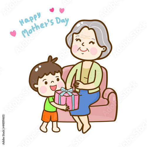 Cartoon for mother’s day vector