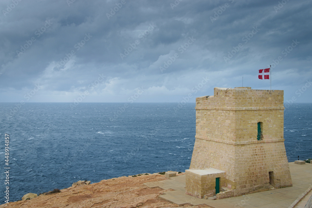 One of the watch towers in Malta.