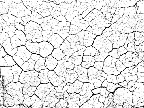  Background from cracks, scratches, chips. Vintage old surface dirty walls. Grunge texture black and white.  