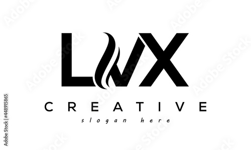 Letter LCX creative logo design vector	 photo