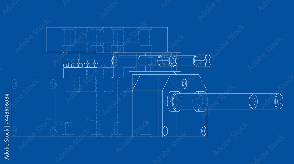 Abstract industry object concept. Vector