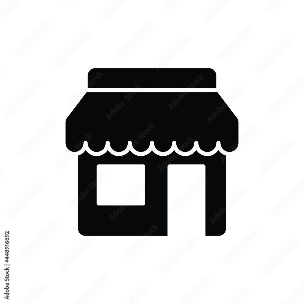 Store front glyph icon. Simple solid style. Shop, architecture, market concept. Vector illustration isolated on white background. EPS 10 Store front glyph icon. Simple solid style. Shop, architecture, market concept. Vector illustration isolated on white background. EPS 10