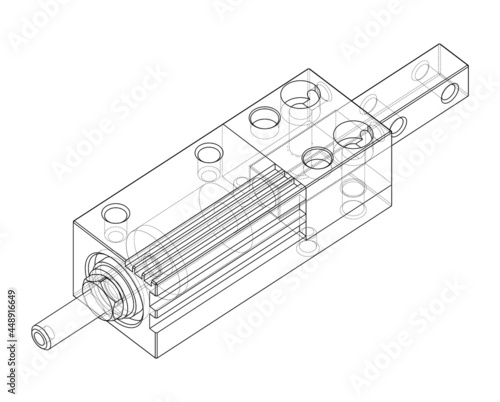Abstract industry object concept. Vector