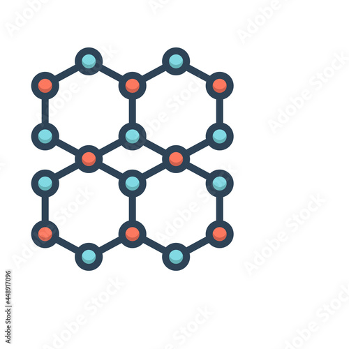 Color illustration icon for matter 