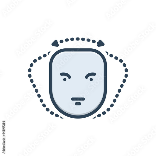 Color illustration icon for nod 