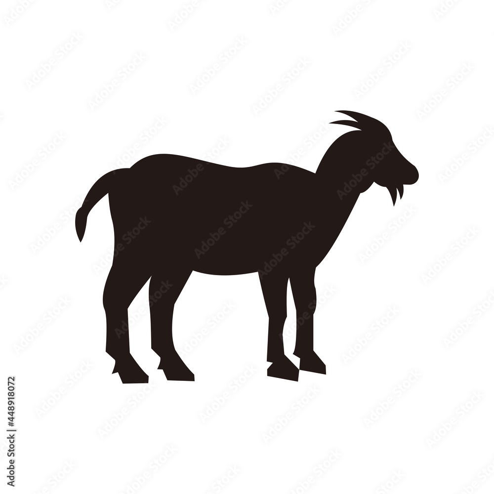 Goat icon vector illustration sign Goat icon vector illustration sign