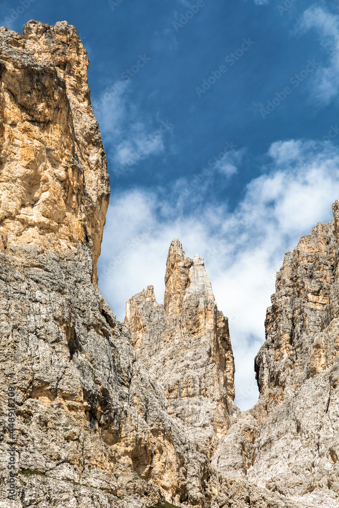 Vajolettürme im Rosengarten, Trentino, Italien Vajolettürme im Rosengarten, Trentino, Italien