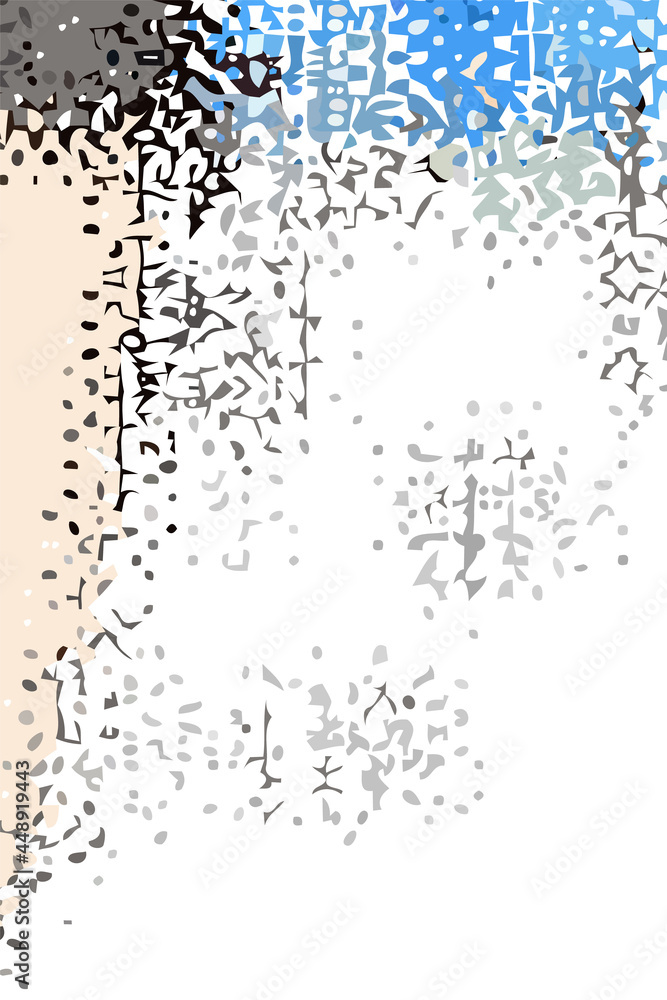 Fototapeta premium Brown and white background. Abstract vector. Modern geometric design. 2D rendering digital illustration.