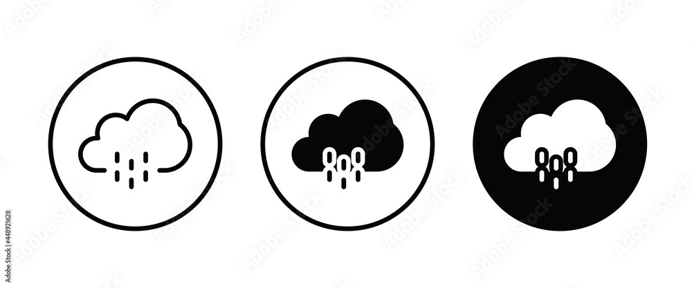 Rain icon button, vector, sign, symbol, logo, illustration, editable stroke, flat design style isolated on white Rain icon button, vector, sign, symbol, logo, illustration, editable stroke, flat design style isolated on white