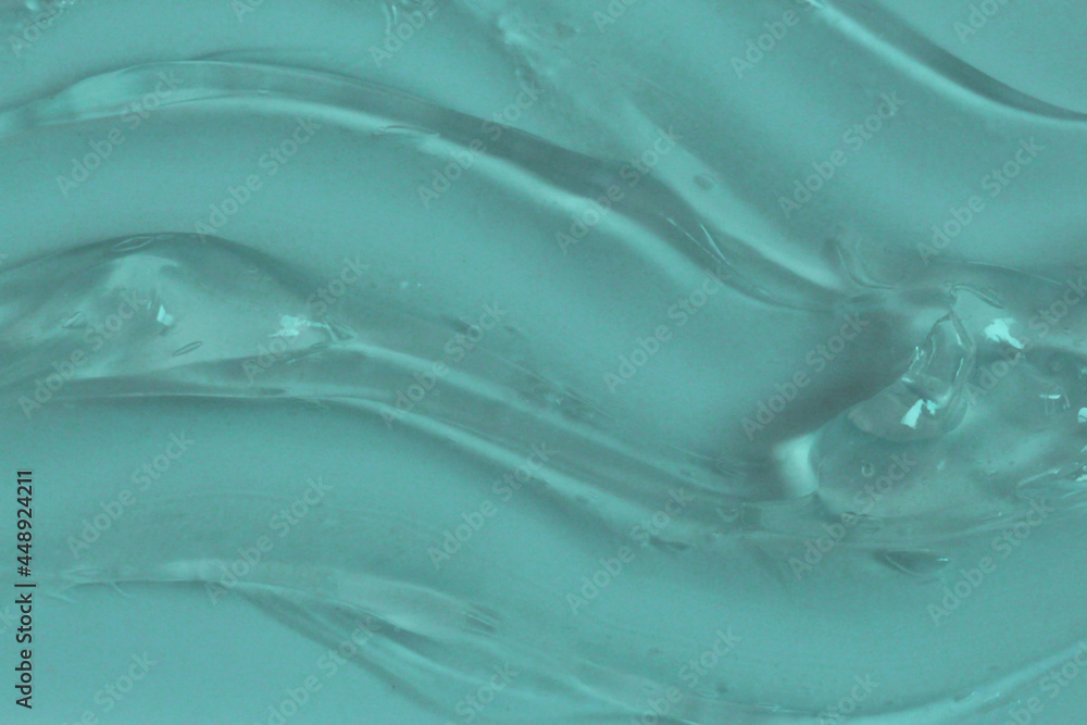 Greenish waves of gel product Greenish waves of gel product